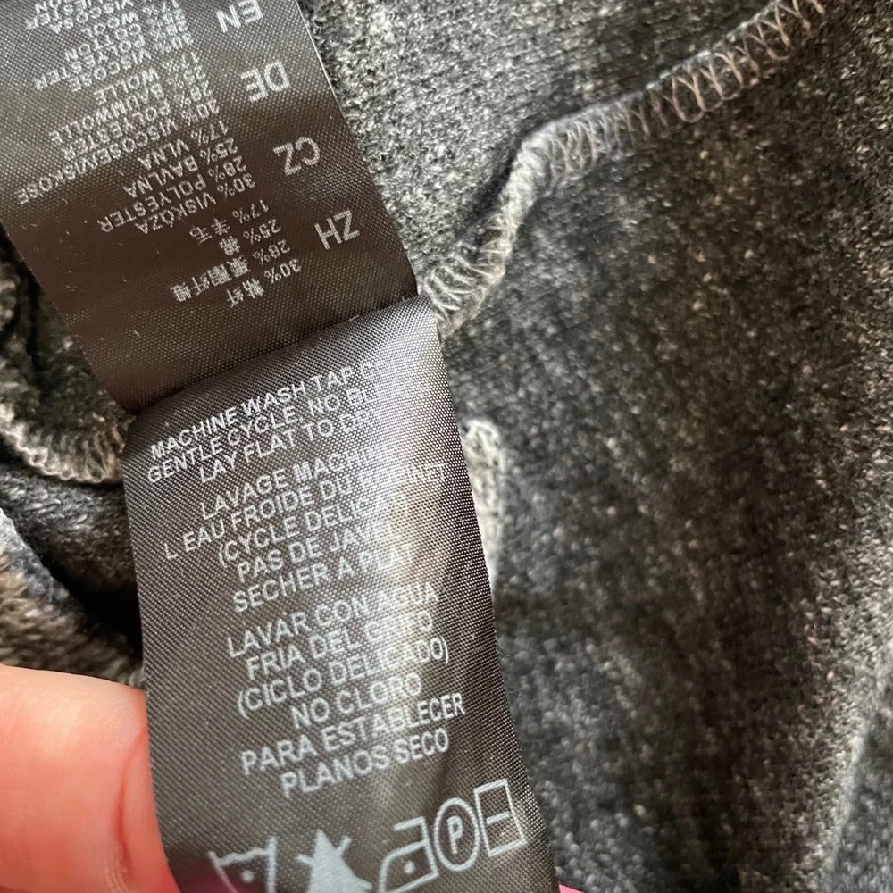 Kuhl Cardigan Sweater Womens Medium Gray Open Front Draped Knit Gorpcore